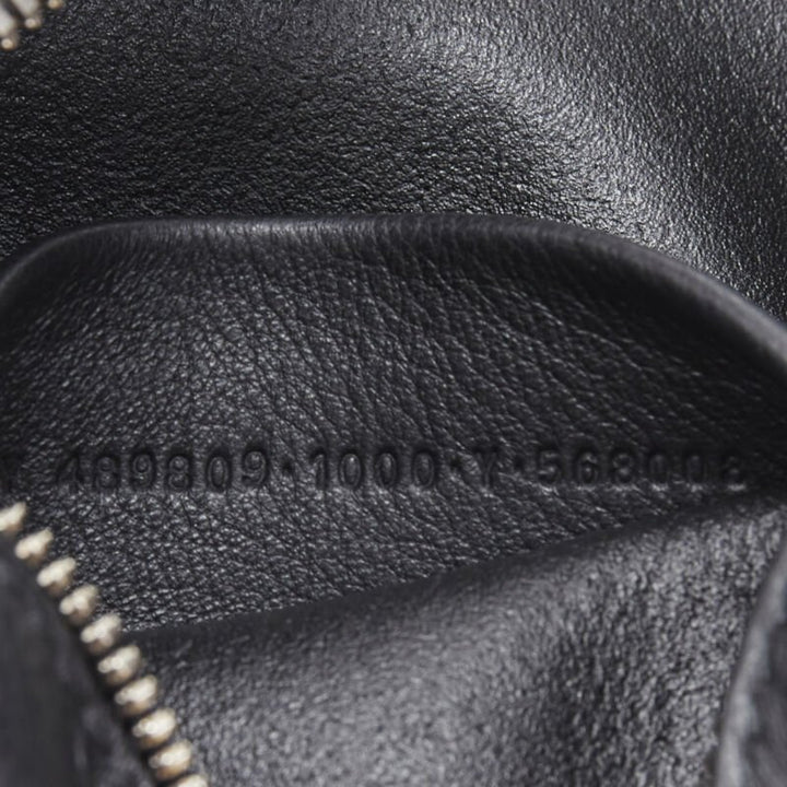 BALENCIAGA Demna Everyday Camera XS black leather logo print crossbody bag