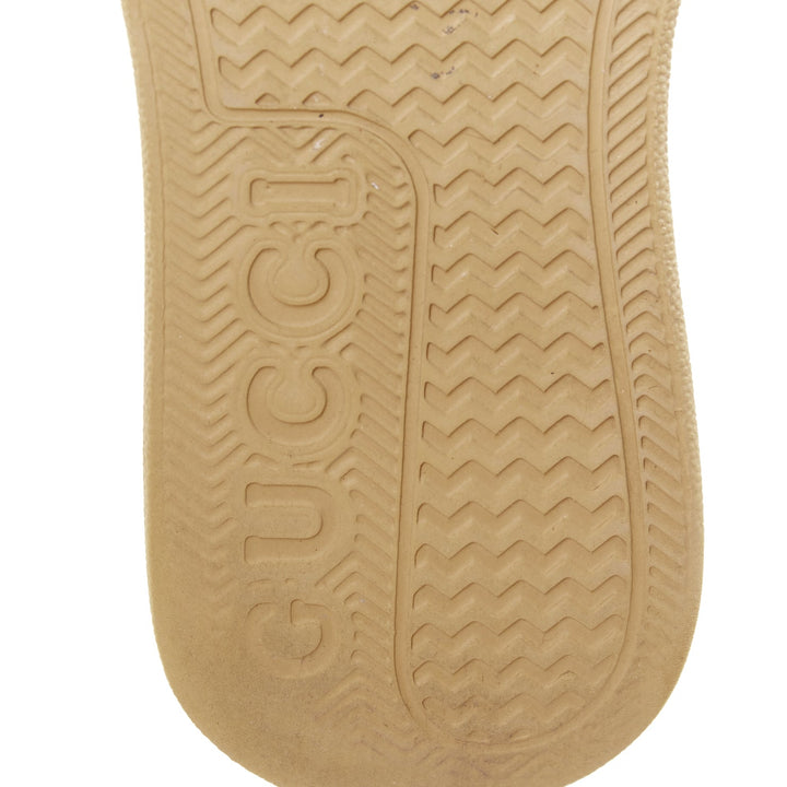 GUCCI brown leather canvas GG monogram logo chunky platform sneaker UK9.5 EU43.5