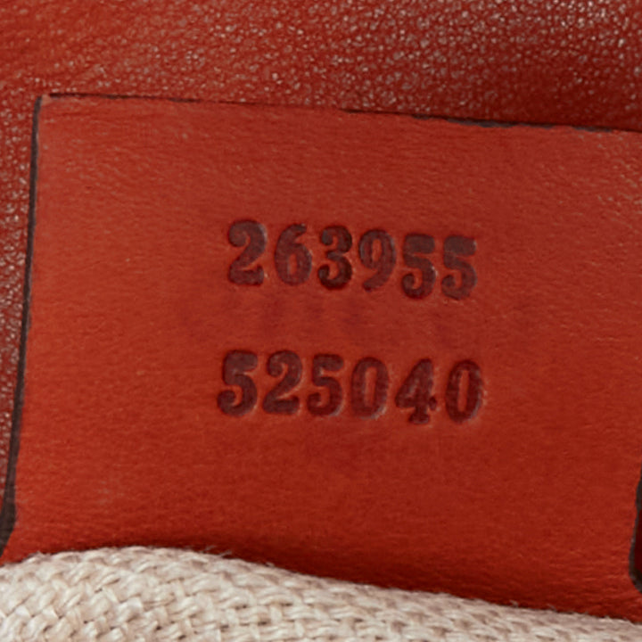 GUCCI 2011 Snaffle Bit Medium Shoulder Bag orange scaled leather crosbody bag
