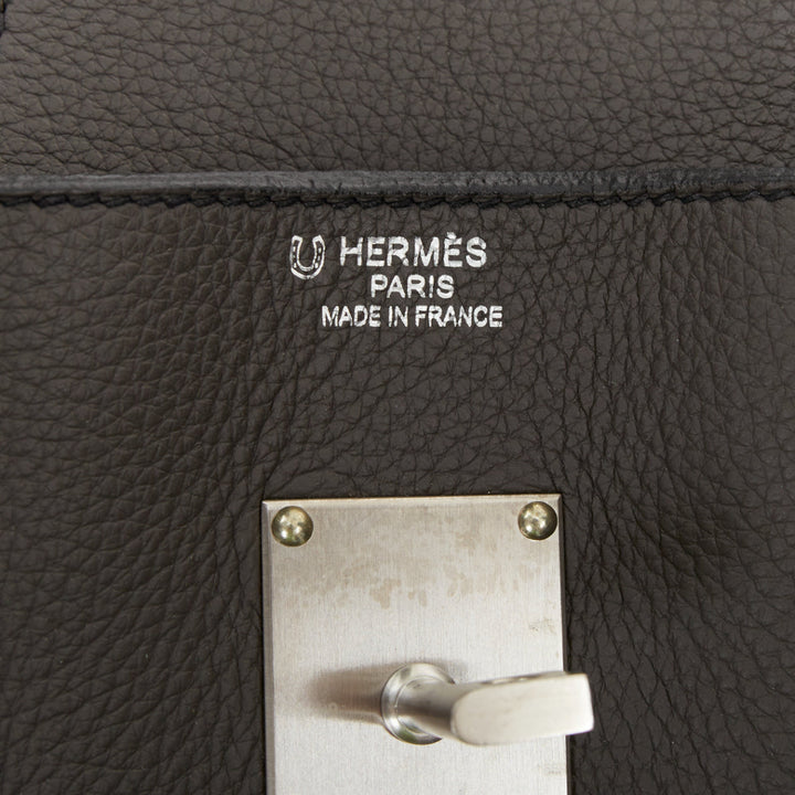 HERMES Special Order HSS JPG Birkin 42 Graphite matte palladium shoulder bag