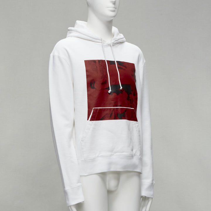 CALVIN KLEIN 205W39NYC 2018 ANDY WARHOL red Cowboy print hoodie M