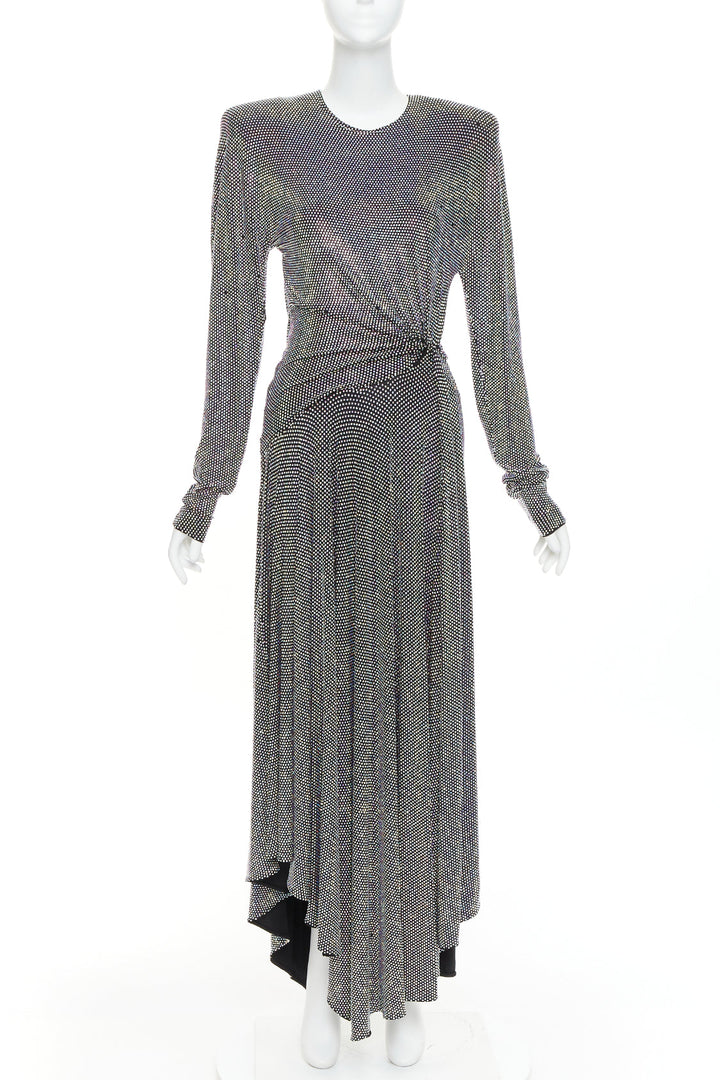 ALEXANDRE VAUTHIER COUTURE SS2021 Runway aurore boreale crystal strass dress