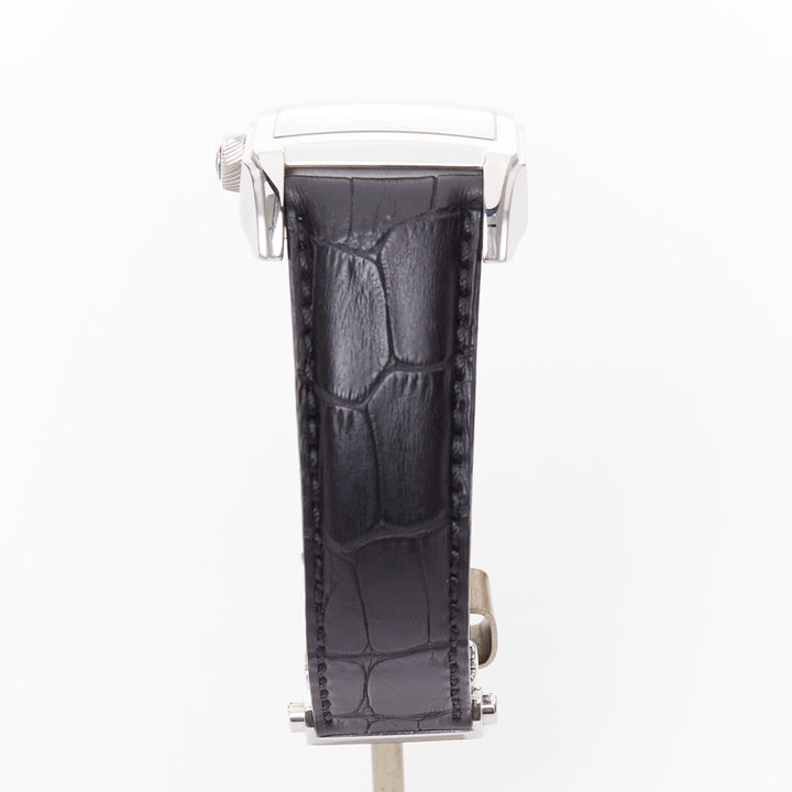 MAURICE LACROIX Pontos XL Rectangulaire Day Date steel black dial watch