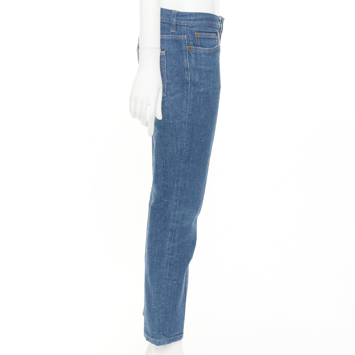 OLD CELINE 2011 Phoebe Philo  Triomphe button mid waist cropped leg jeans FR38 M