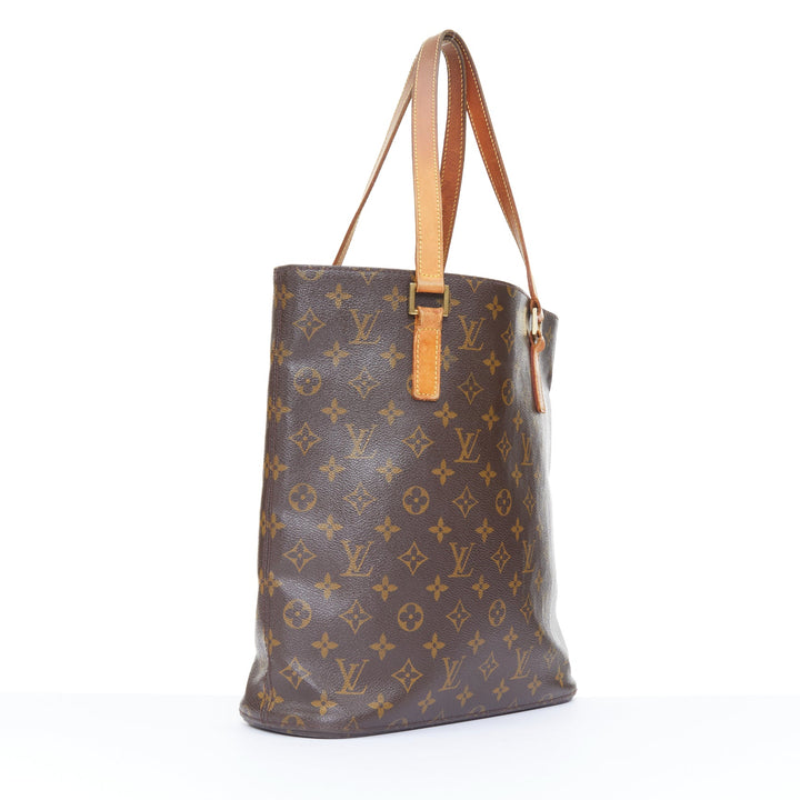 LOUIS VUITTON 2002 Vavin GM brown monogram canvas top handle shopping tote bag