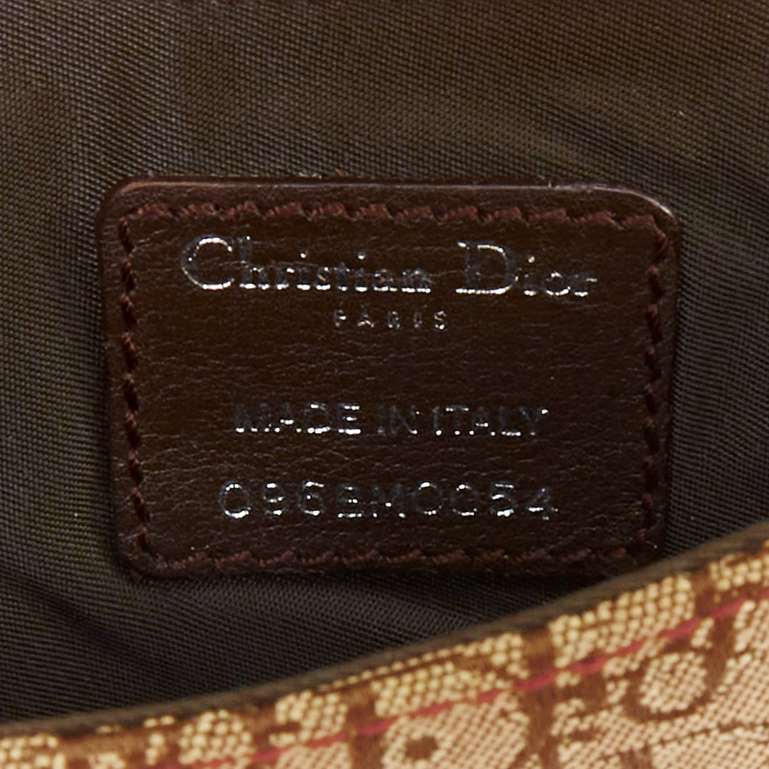 rare CHRISTIAN DIOR John Galliano 2004 Rasta Trotter monogram saddle belt bag