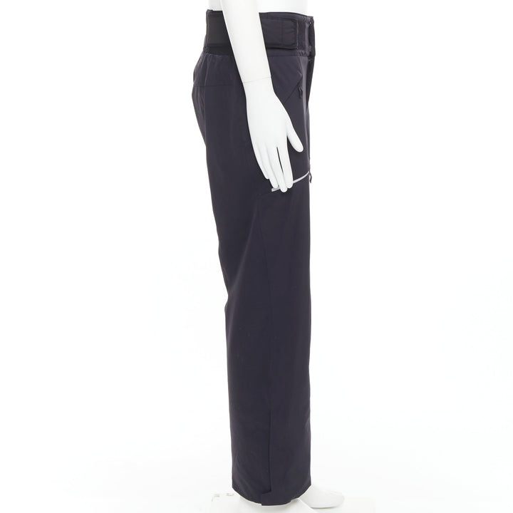 GOLDWIN Luster Pants G31705P black nylon padded wide ski pants L