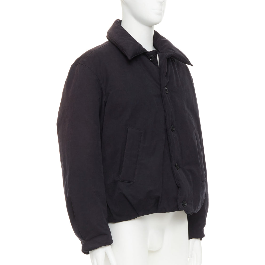 COOR Korea Minimal Cara black cotton blend duck down feather puffer jacket M
