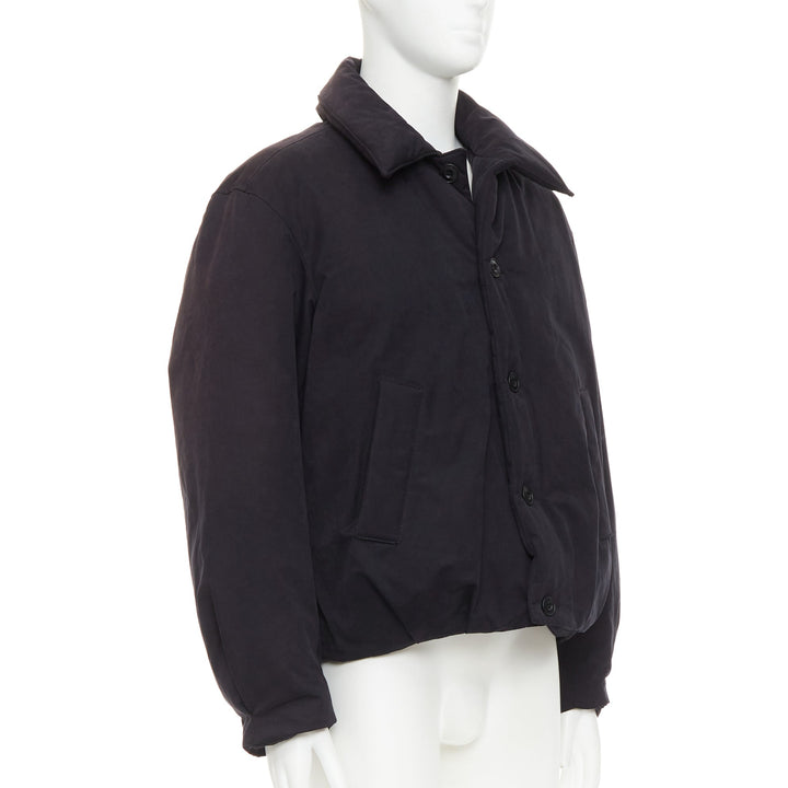 COOR Korea Minimal Cara black cotton blend duck down feather puffer jacket M