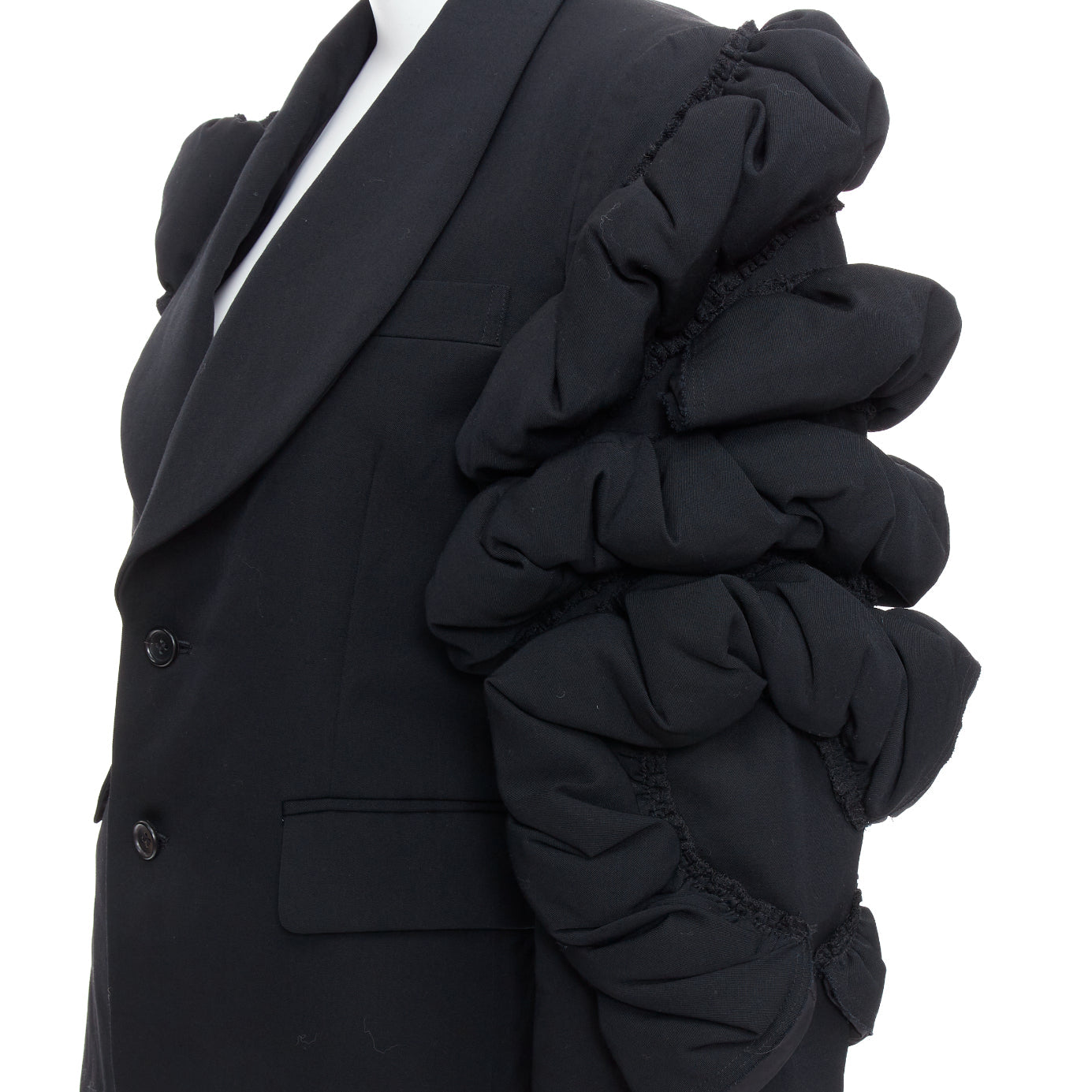 Comme Des Garcons by Rei Kawakubo - Black Women Work Top