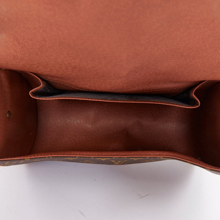 LOUIS VUITTON Marne brown LV monogram honey leather duffle crossbody bag