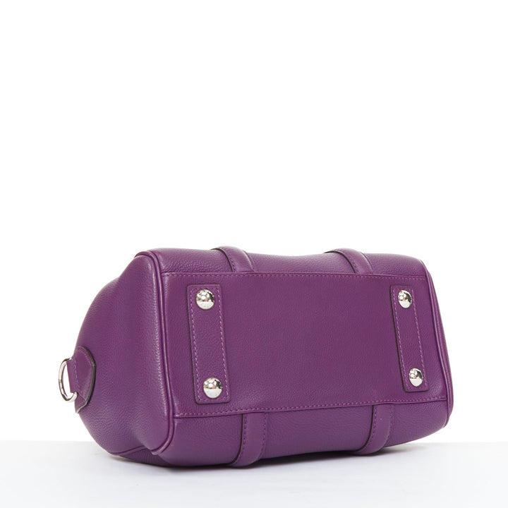LOUIS VUITTON Sofia Coppola SC Bag BB violet purple calfskin leather satchel bag