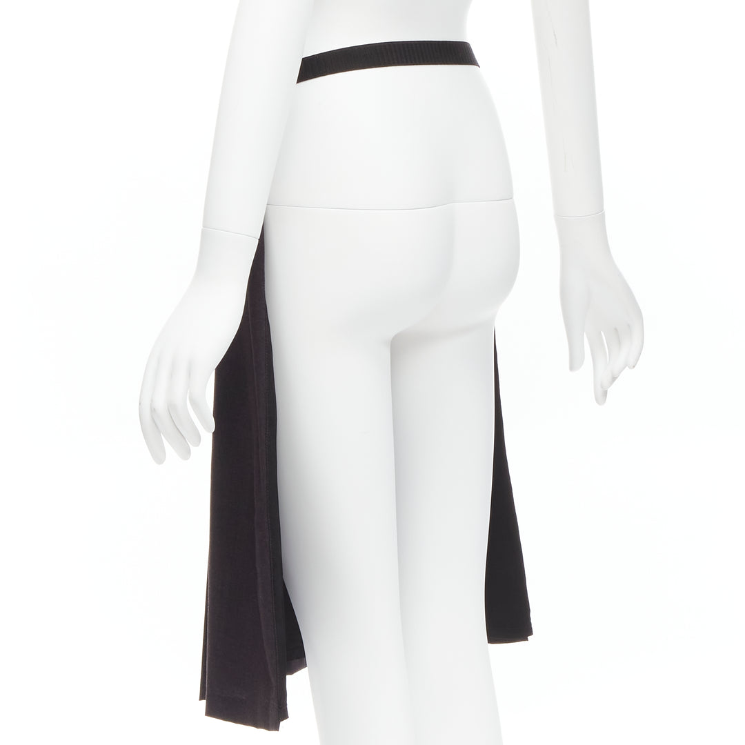 Female mannequin wearing Maison Margiela by Martin Margiela 1997 Spring Black Wool Women Skirt in Size IT42 | Available at JHROP