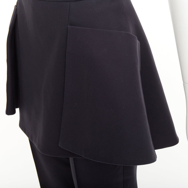 CHRISTIAN DIOR 2017 Runway detachable peplum skirt straight leg trousers FR38 M