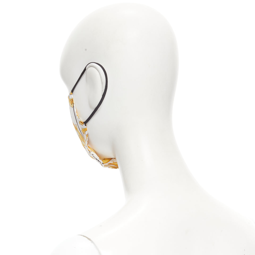 VERSACE Gianni Signature gold Medusa Baroque 100% silk face mask