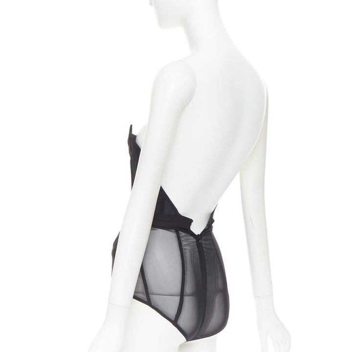 ALEXANDRE VAUTHIER angular bustline padded hip boned corset bodysuit