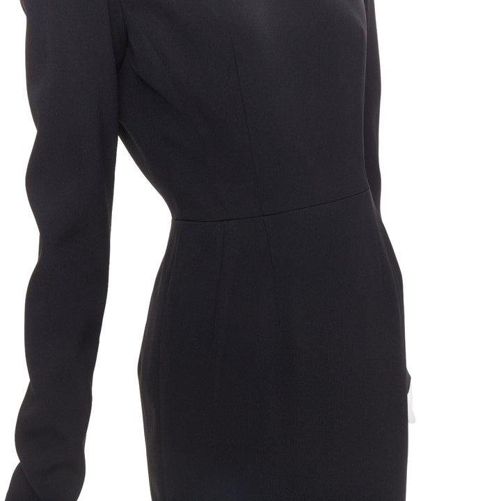 ALEXANDRE VAUTHIER COUTURE 2023 Runway black crystal embellished open back dress