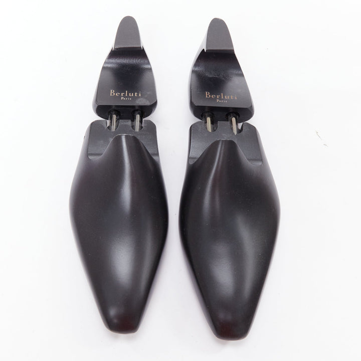 BERLUTI black wooden shoe tree pair UK8 EU42