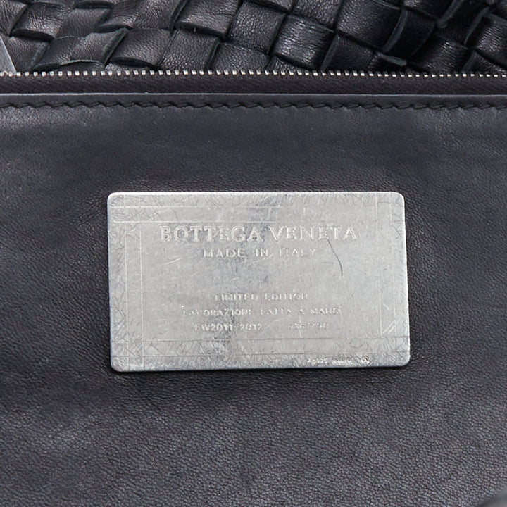 BOTTEGA VENETA 2012 Limited Edition Cabat black intrecciato tote bag