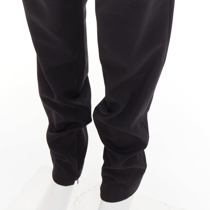 ALEXANDRE VAUTHIER COUTURE SS2016 Runway black gold zip cargo pocket harem pants