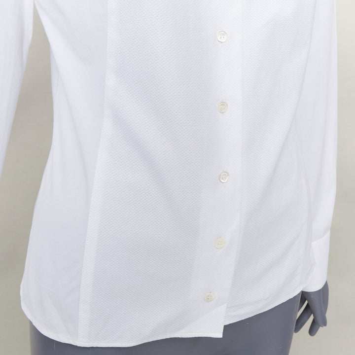 ALEXANDER MCQUEEN 2006 tailored long sleeve spread collar cotton shirt IT42 M