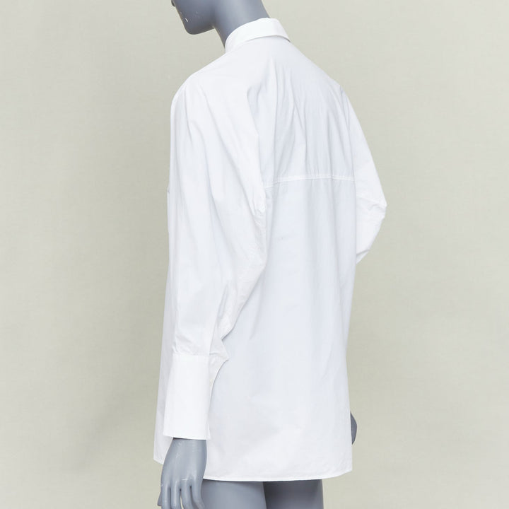 ACNE STUDIOS 2017 Bai Soft Pop white cotton 3D exaggerated sleeves shirt FR34 XS