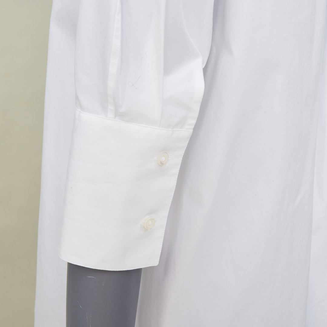 JIL SANDER 2020 7 Days Friday Optic White Poplin tailored shirt FR32 XXS