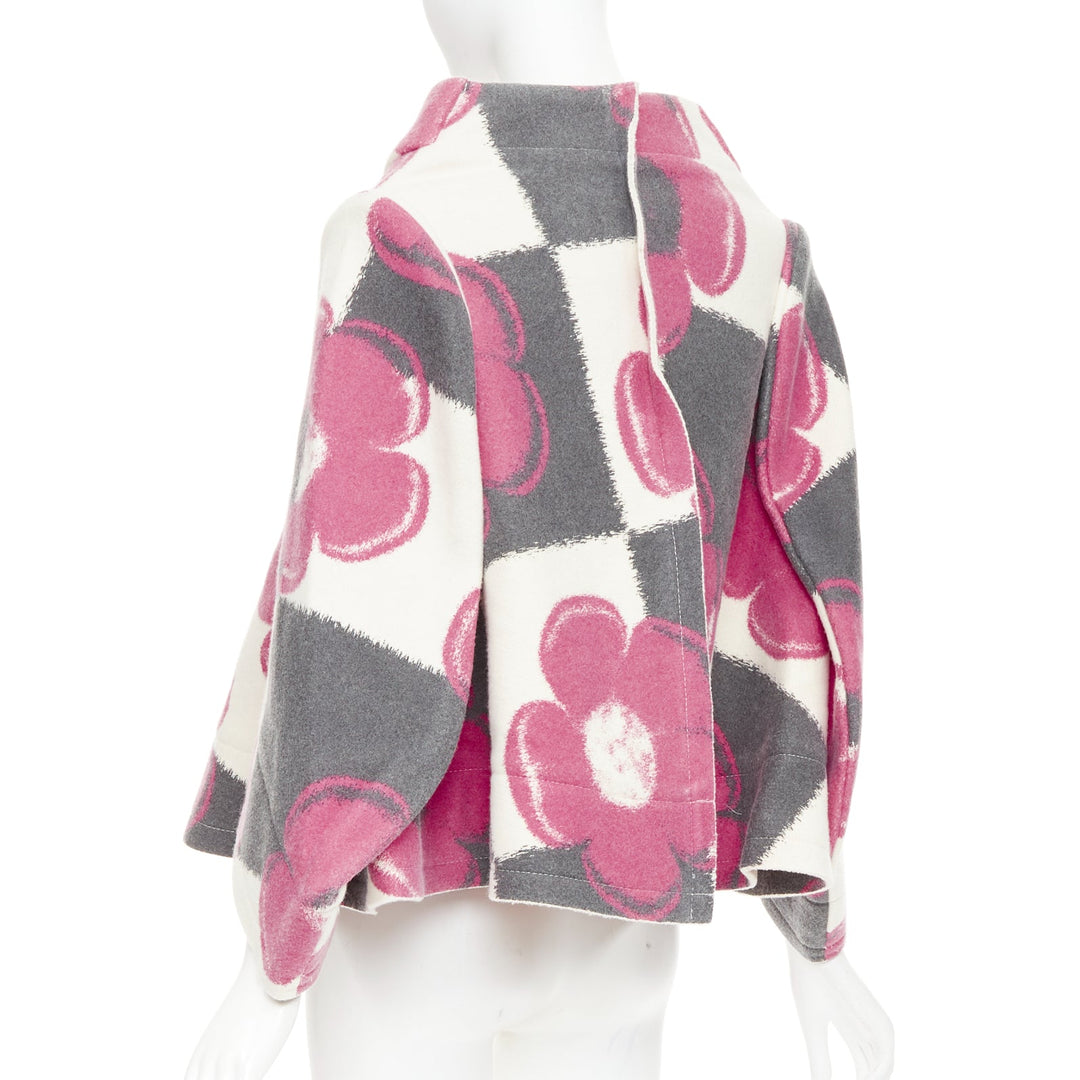 COMME DES GARCONS 2012 Runway 2D Flat Packed Paper Dolls floral checkered coat S
