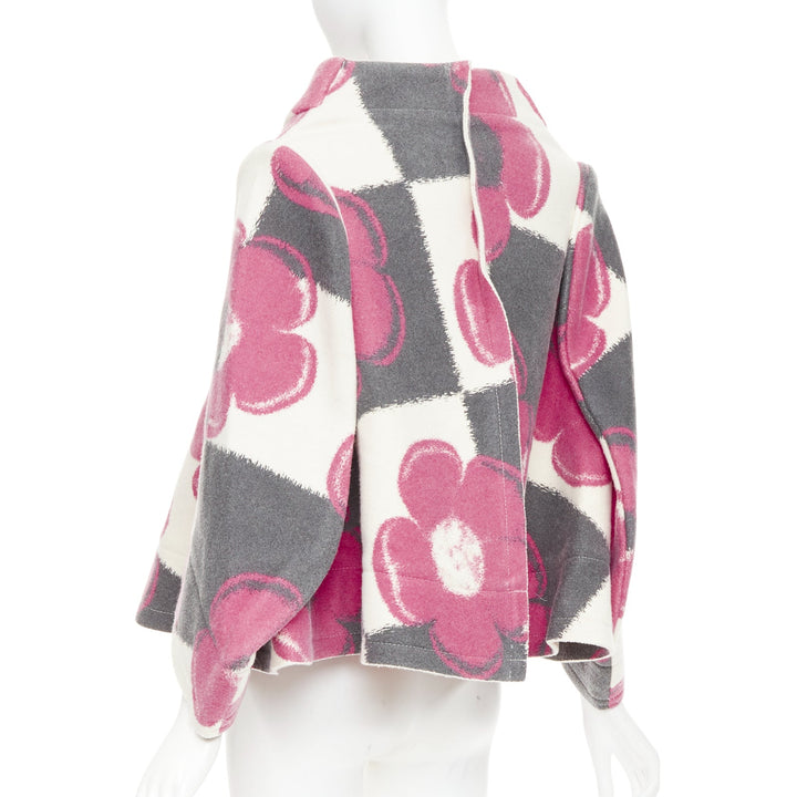 COMME DES GARCONS 2012 Runway 2D Flat Packed Paper Dolls floral checkered coat S