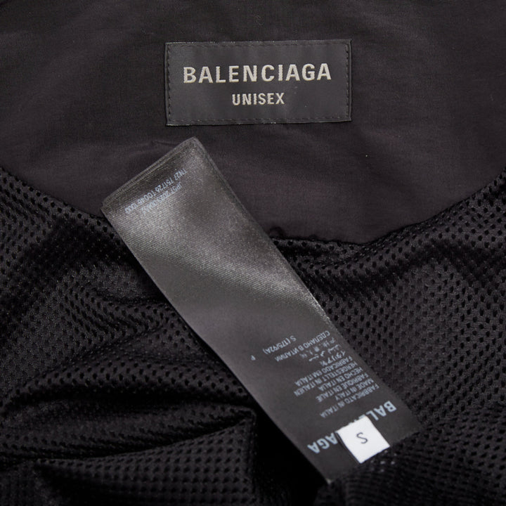 BALENCIAGA 2023 3B black grey white sports oversized track jacket S