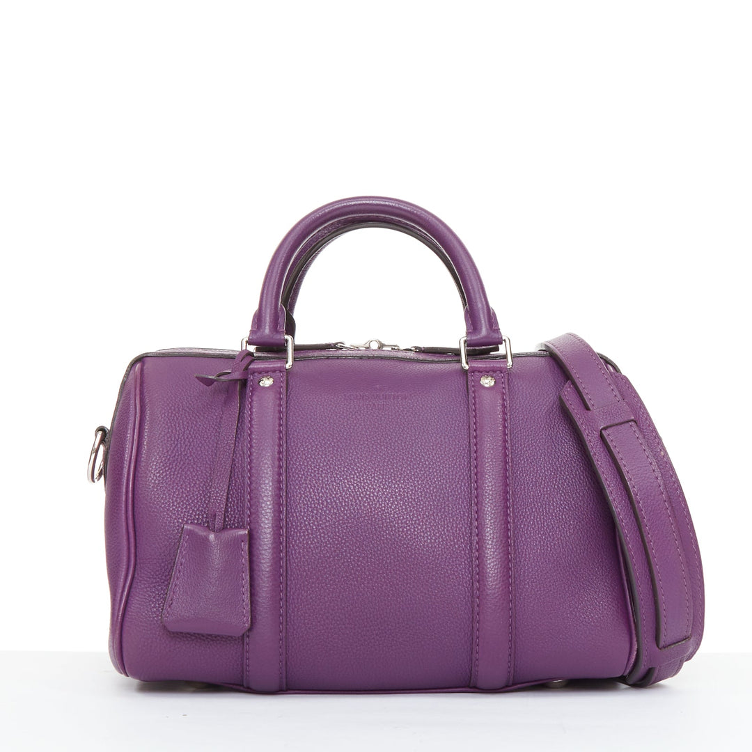 LOUIS VUITTON Sofia Coppola SC Bag BB violet purple calfskin leather satchel bag