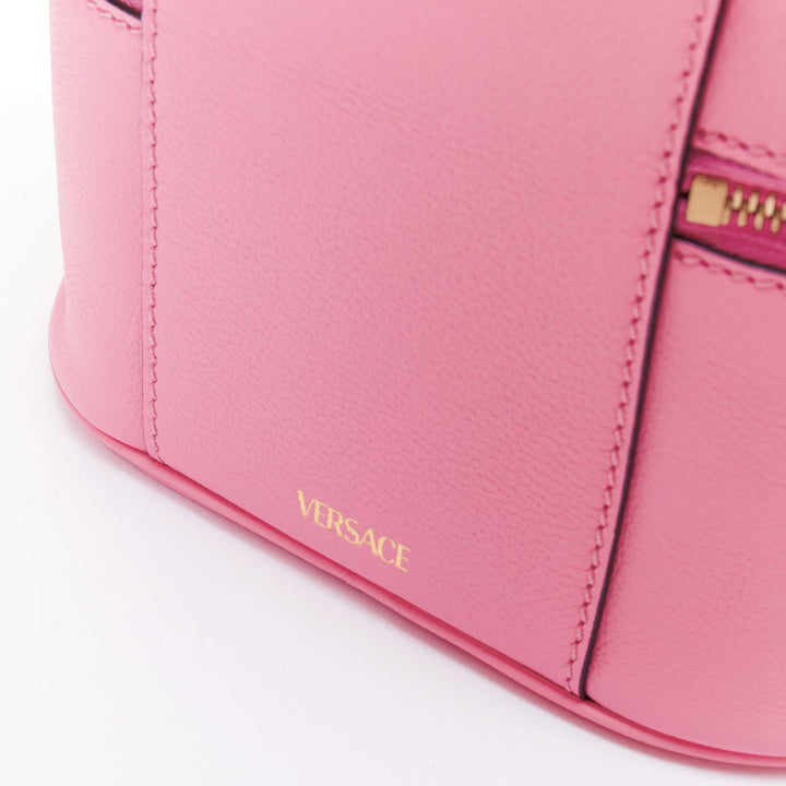 VERSACE La Medusa Vanity pink gold hardware mini crossbody bag