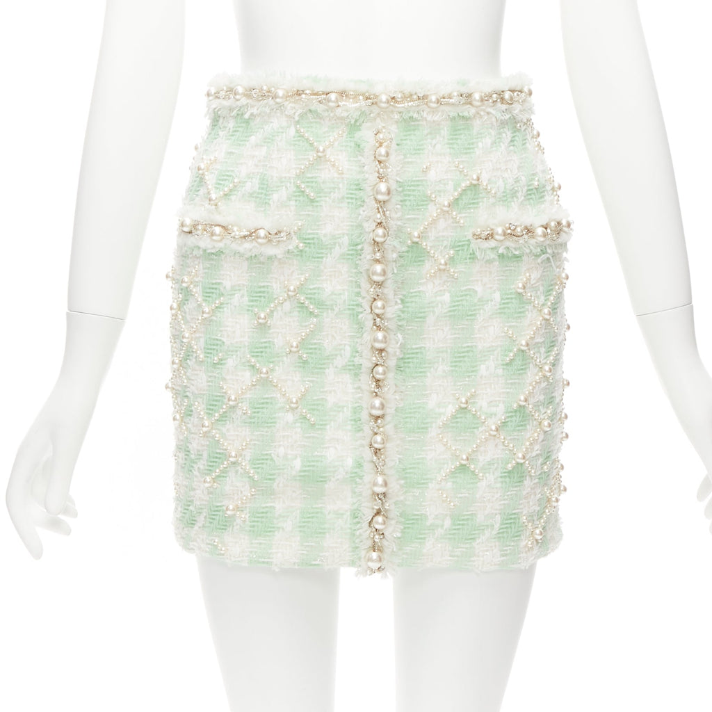 ミニスカート BALMAIN Women Skirts DF0LB196KH607CO Green 44e3c15e8fda040583bf08d47aff1e