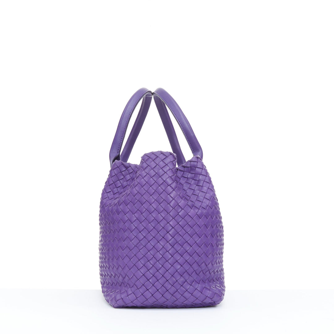 BOTTEGA VENETA 2009 Cabat Medium purple Intrecciato nappa leather tote bag