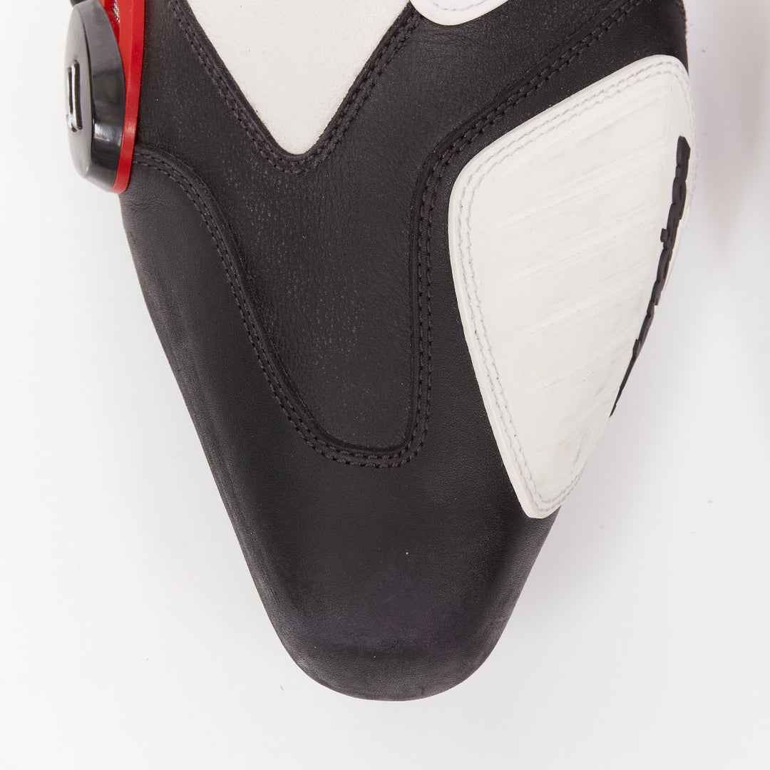 rare BALENCIAGA Demna 2024 Runway Biker Pantashoes black red motocross boot EU41