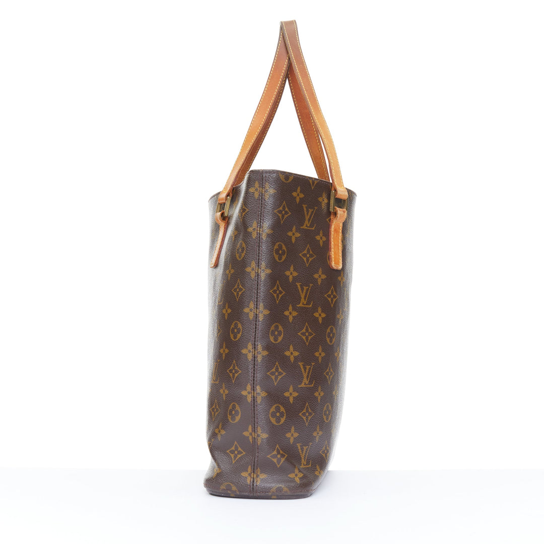 LOUIS VUITTON 2002 Vavin GM brown monogram canvas top handle shopping tote bag