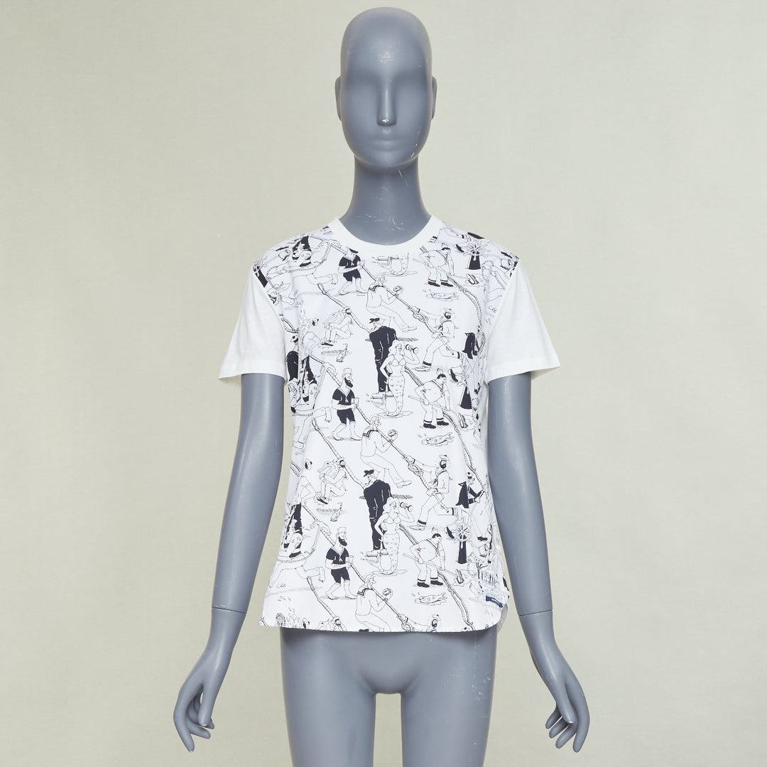 PRADA 2016 Christophe Chemin The Important Ones white print tshirt M