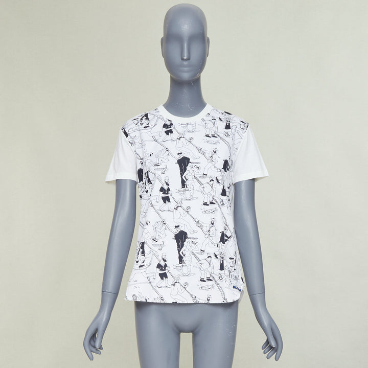 PRADA 2016 Christophe Chemin The Important Ones white print tshirt M