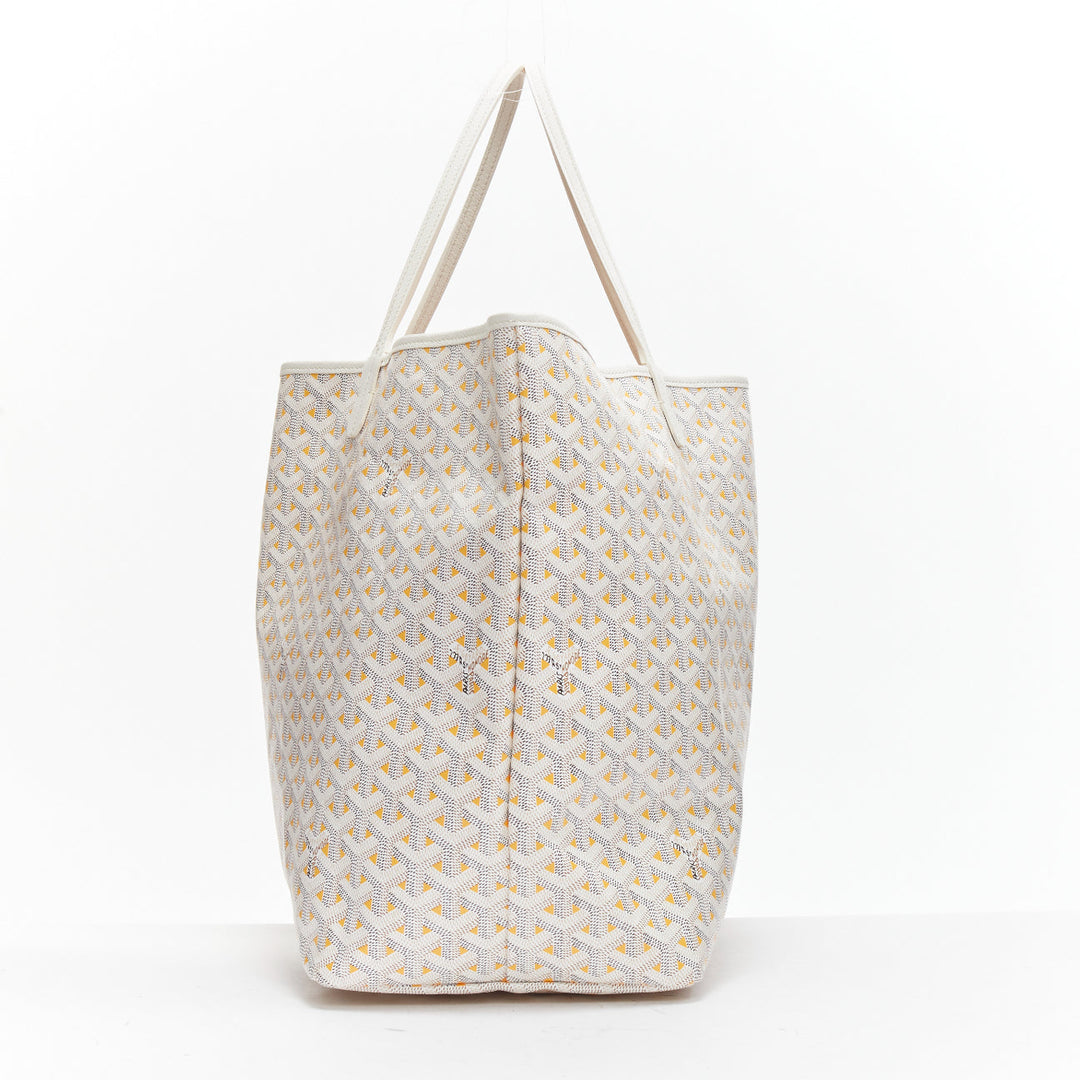 GOYARD Saint Louis GM Limited Reversible white canvas monogram tote bag