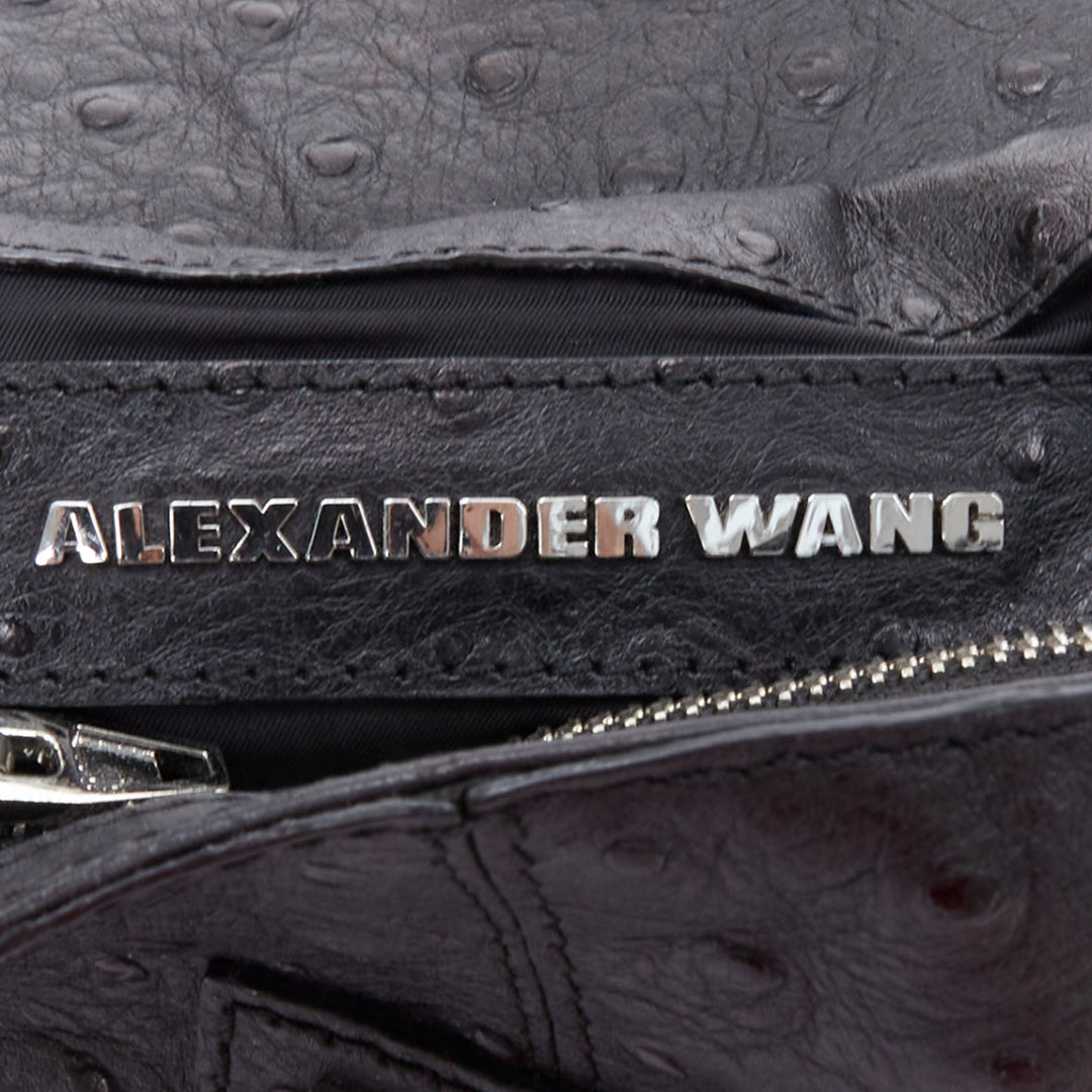 ALEXANDER WANG Marion Prisma black leather silver hardware crossbody bag