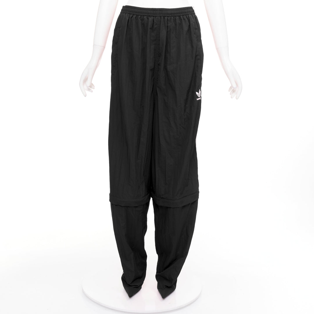 rare BALENCIAGA ADIDAS Demna 2022 Runway Pantashoe Jogginghose black heels EU38