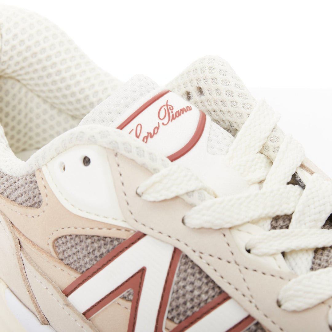 LORO PIANA New Balance 990V6 MiUSA Raw Cashew Limited beige patch sneakers US8.5