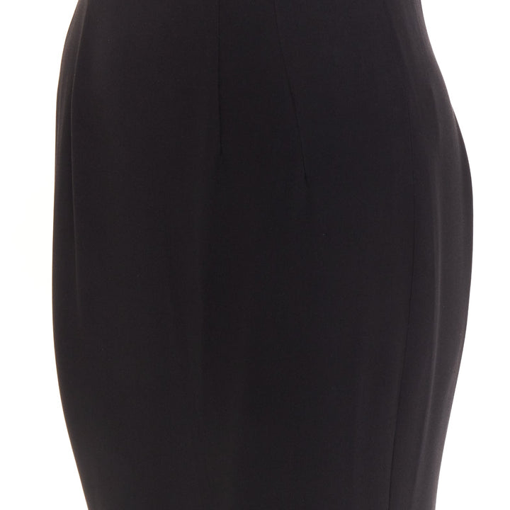 rare ALEXANDRE VAUTHIER COUTURE SS2025 Runway black volume taffeta trumpet gown