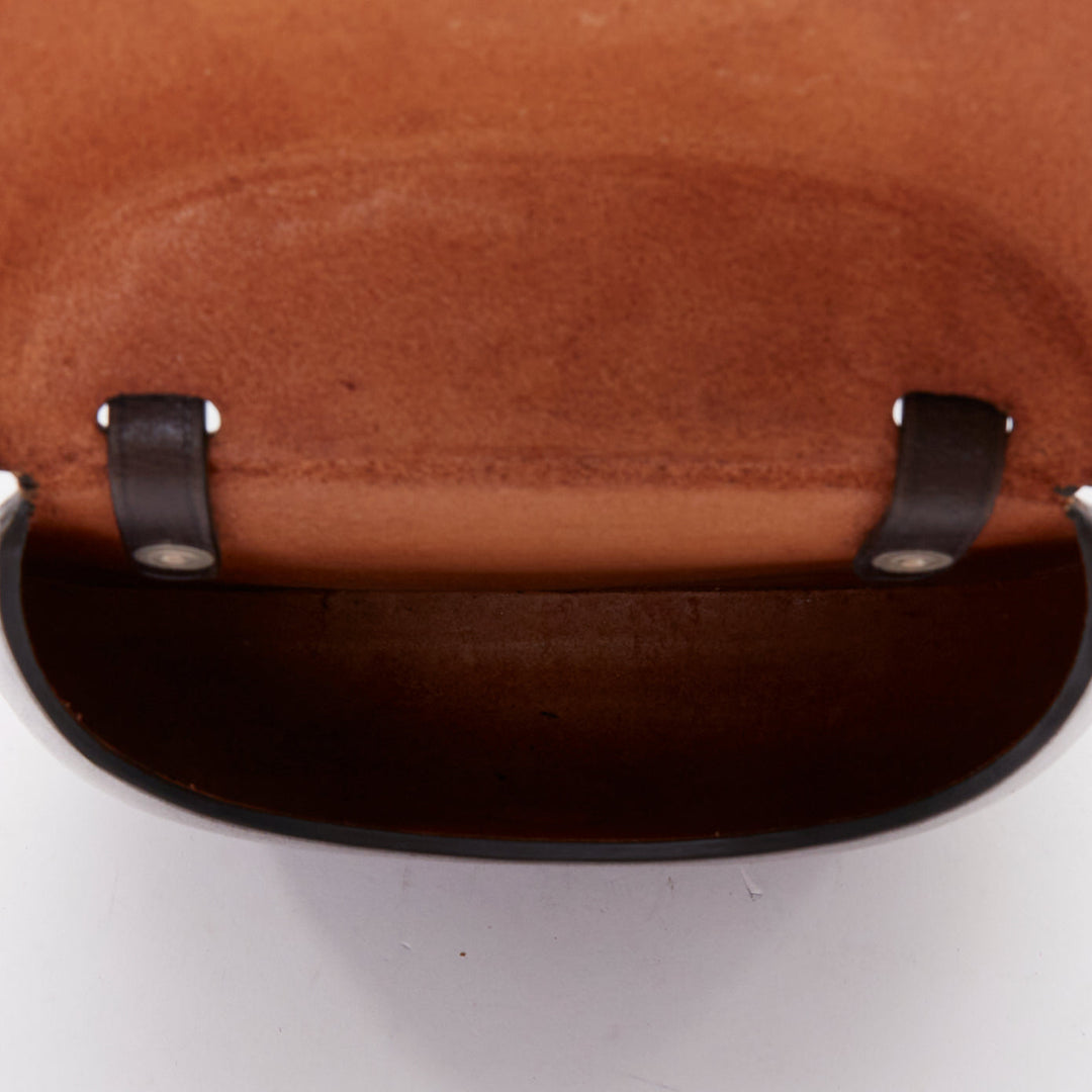 LEMAIRE Il BUSSETTO Small Cartridge brown leather structured crossbody bag