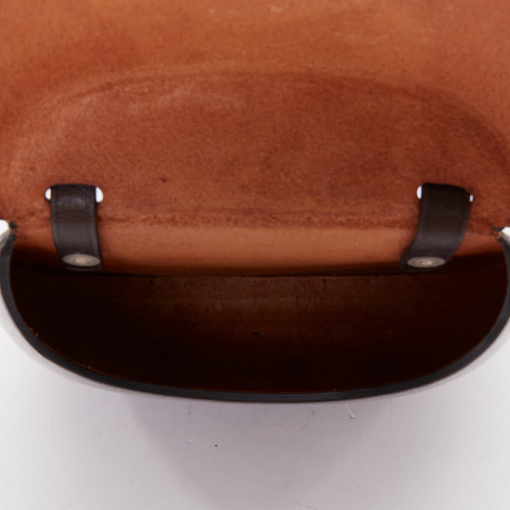 LEMAIRE Il BUSSETTO Small Cartridge brown leather structured crossbody bag