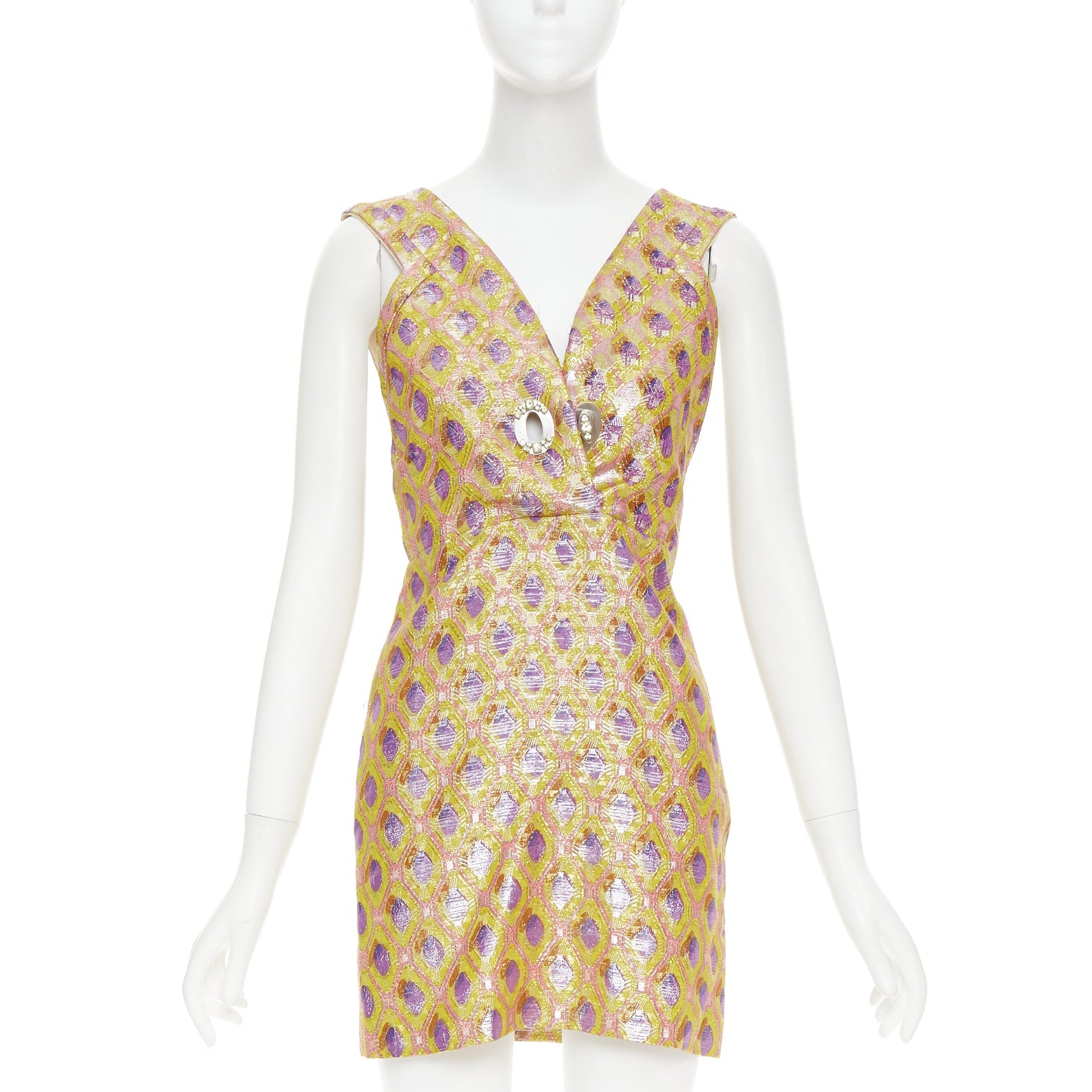 co.様、新品miu miu 花柄イエローエスパドリーユ Miu Miu by Miuccia Prada - Yellow Women Party/Cocktail Dress