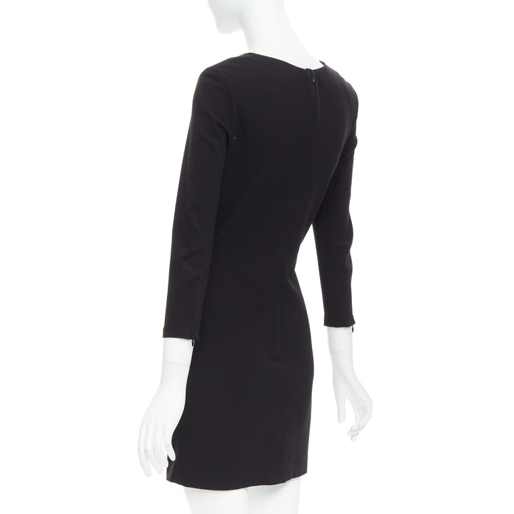 MATTHEW WILLIAMSON green black rectangular sequin embellished dress UK10 M