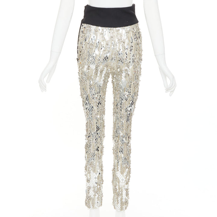 rare ALEXANDRE VAUTHIER COUTURE 2016 Runway Lesage bead crystal sequin pants