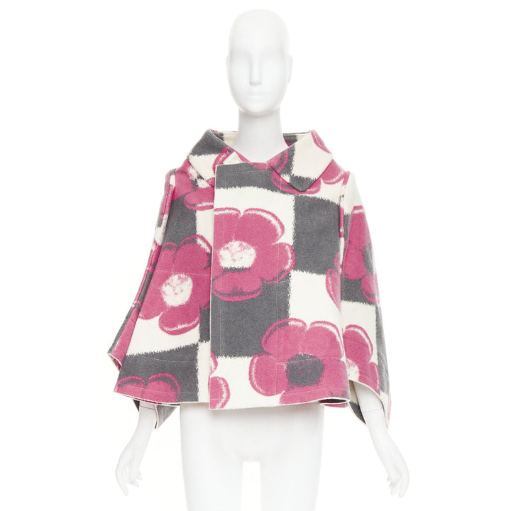 COMME DES GARCONS 2012 Runway 2D Flat Packed Paper Dolls floral checkered coat S