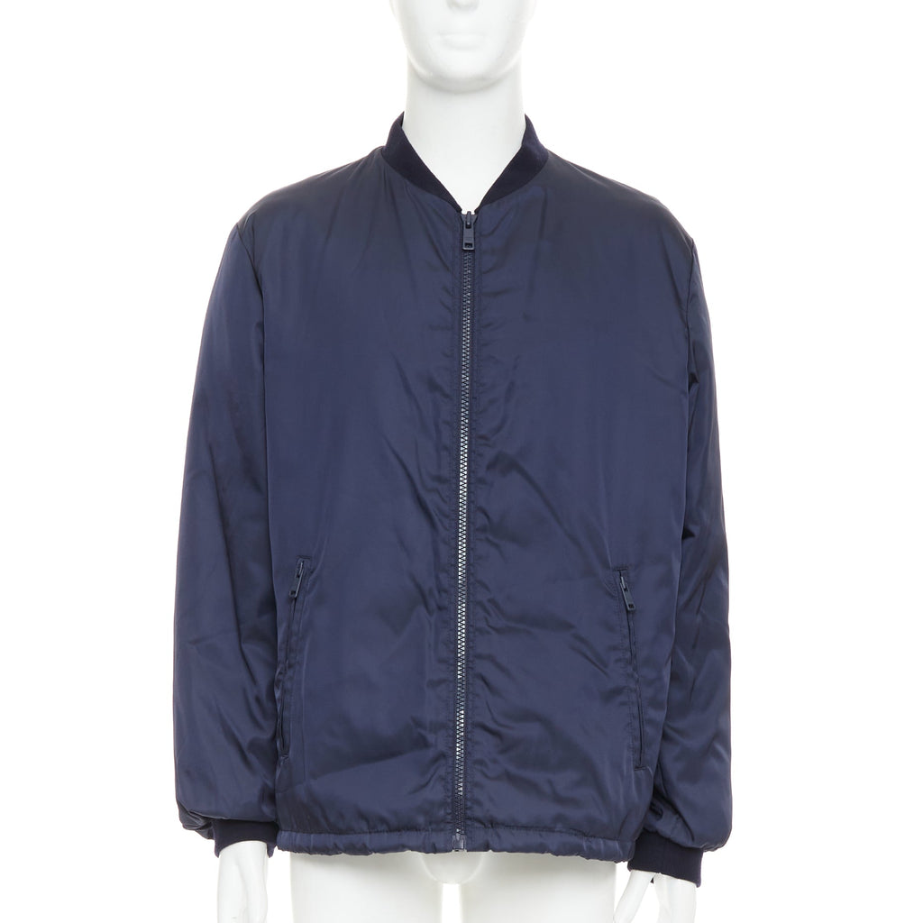 【Prada】 Navy Zipped Jacket Prada by Miuccia Prada - Navy Women Casual Top | JHROP Preloved Luxury